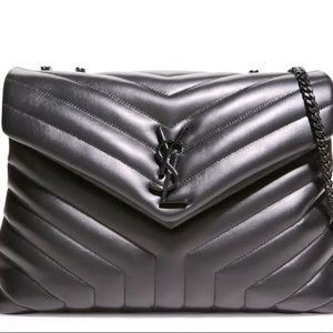 SAINT LAURENT
Loulou Toy YSL Matelasse Calfskin Envelope Crossbody Bag